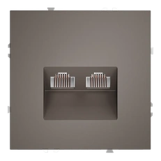 Изображение Розетка компьютерная двойная RJ45 кат.6 Voltum S70, капучино (механизм + накладка)