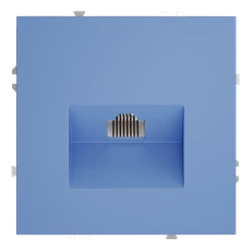 Изображение Розетка компьютерная RJ45 кат.6 Voltum S70, деним (механизм + накладка)